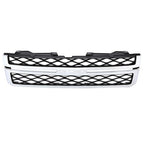 Grille Assembly for 2011 2014 Silverado 2500 HD Silverado 3500 HD Black Chrome