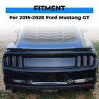 Glossy Black Trunk Panel Decklid Trim Cover for Ford Mustang GT 2015 2023