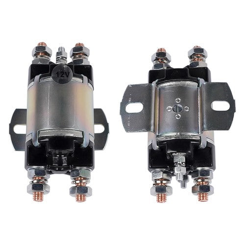 2Pcs Gas Golf Cart Solenoid For Yamaha G1 6 Terminal 12 Volt 100A J17-81950-01