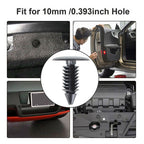100Pcs 8mm Dia Hole Plastic Rivets Fasteners Brand New For Auto Bumper Fender