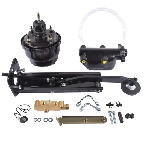 7'' Dual Power Brake Booster 1'' Bore Master, Side Mount Valve Disc/Disc Kit New
