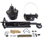 7'' Dual Power Brake Booster 1'' Bore Master, Side Mount Valve Disc/Disc Kit New