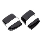 Fits Gloss Black Tow Mirror Cap Cover for Chevy Silverado GMC Sierra 2014-2019
