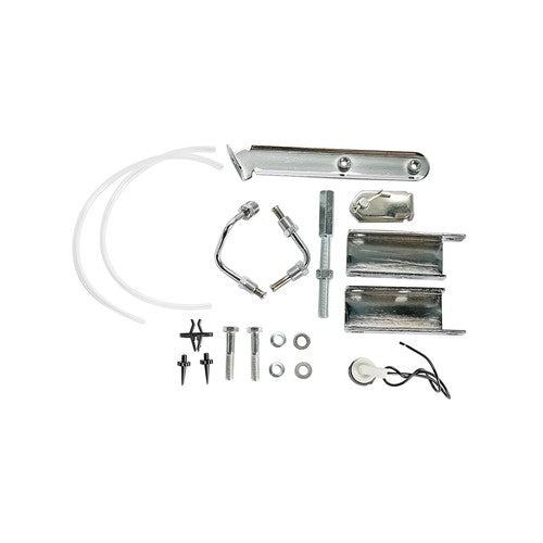 9" Chrome Brake Booster Master Cylinder Disc Drum Valve Kit For Chevy Corvette