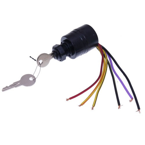 For Mercury Outboard Push-to-Choke Ignition Starter Key Switch 3Pos MP41070-2