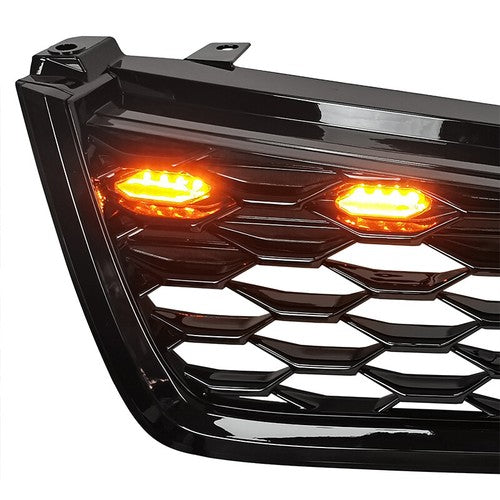 Front Bumper Black Honeycomb Grille w/ Light for 2019-2021 for Subaru Forester