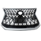 Front Upper Grille for Lexus LX570 2016-2021 Luxury Chrome Black NEW Style