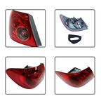 Outer Inner Tail Lights Driver Side for 2003-2008 for Toyota Corolla Clear Lens
