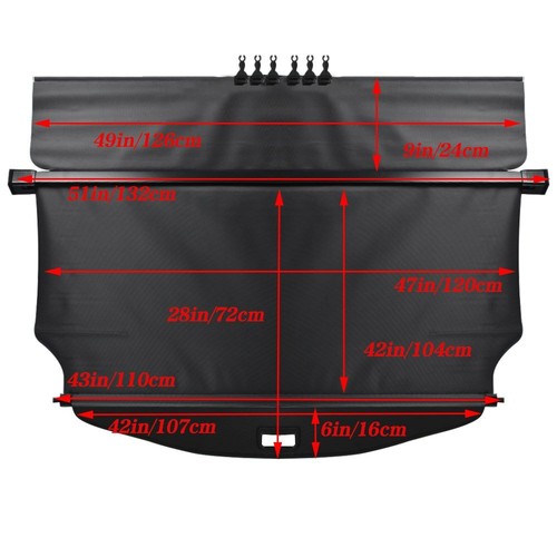 Retractable Cargo Cover Privacy Trunk Tonneau Shield For 2018-20 Chevy Equinox