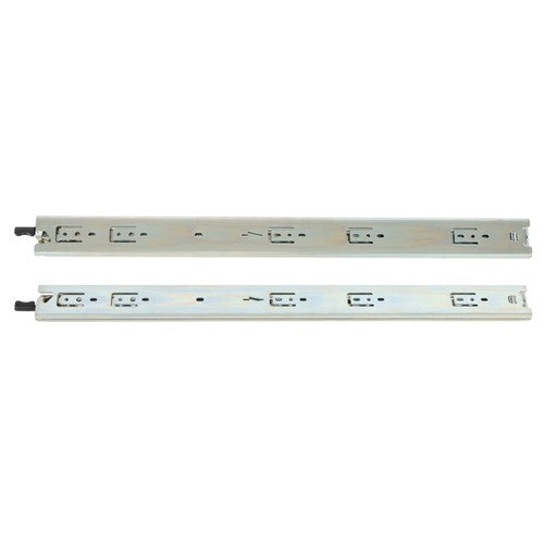 1 Pair of 24In Locking Drawer Slides Full Extension & Lock 150 lb Load Capacity
