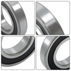 (4 Pack) 6209-2RS Double Sealed Deep Groove Ball Bearings, 45x85x19 mm