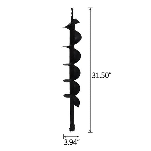 4" Earth Auger Drill Bits for Gas Powered Post Fence Hole Digger