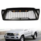 For Toyota Tacoma 2005-2011 Black Plastic Front Upper Bumper Grille W/ LED