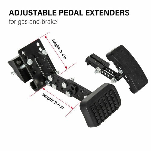 Universal Gas and Brake Pedal Extenders for Cars,Go Kart,Ride on Toys Adjustable