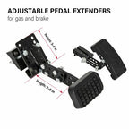 Universal Gas and Brake Pedal Extenders for Cars,Go Kart,Ride on Toys Adjustable