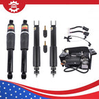 5Pcs Air Suspension Set Shocks & Compressor For Escalade Chevy Tahoe GMC Yukon