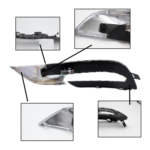 Fog Light Bezel Trim Right Side Fit 2013-2017 Buick Enclave GM1039152 | 20983394