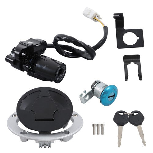 Ignition Switch Fuel Gas Cap Lock Set For Kawasaki Ninja 1000 ZX10R Z1000SX ZX6R