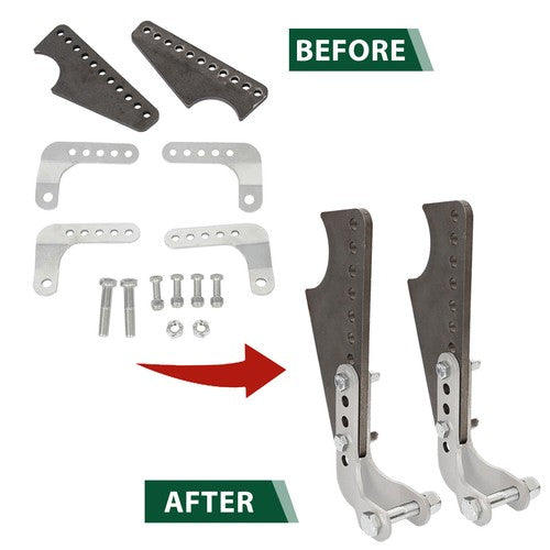 Coil Over Shock Mount Kit Universal Lower Adjustable Kit Up to 3" Axle Tube
