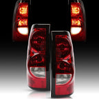 Rear Brake Tail Lights for Chevy Silverado 1500 2500 3500 HD 2003 2006 with Bulb