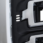 Black Fit For GMC Sierra 1500 2016-2017 2018 Chrome Front Bumper Upper Grille