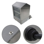 27L Hot Dog Machine Hot Dog Steamer with Bun Warmer 500W 175 Hotdogs 40 Buns