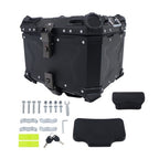 45L Motorcycle Top Box with Safety Lock Waterproof Trunk Luggage Storage Case