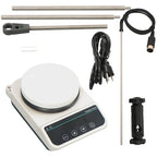 Digital Display Magnetic Hotplate Stirrer with Bracket Temp Probe Temp 310℃ 3L