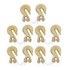 10 Pack 5/16 Inch G70 Clevis Grab Hooks Chain Hooks - 5400lbs Working Load Limit