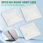 3 Pack 14"X14" Ventline Roof Vent Cover RV Replacement Vent Lid Roof Part White
