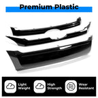 Glossy Black ABS Front Bumper Grille Trim Molding for 2011-2014 Ford Edge 3 Piece