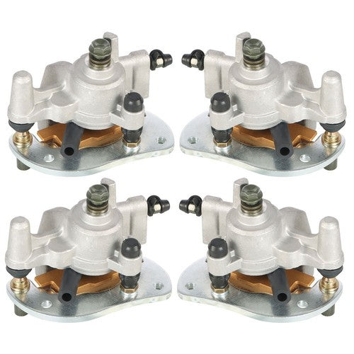 Front & Rear Brake Calipers w/Pads For Yamaha YFM700F/P Grizzly 700 07-20 NEW