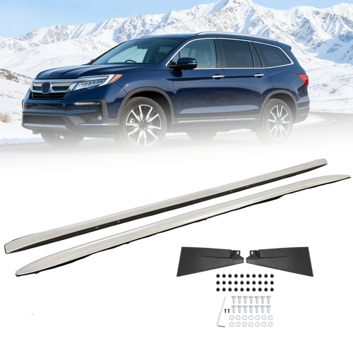 Pair Top Roof Rack Side Rails Luggage Cargo Carrier for 2016 2022 Honda Pilot