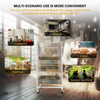 Drying Rack Screen Printing with Brake Wheels Adjustable Aluminum