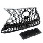 Front Bumper Grille for 2015-2017 Lexus NX200T NX300H F Sport Chrome Black