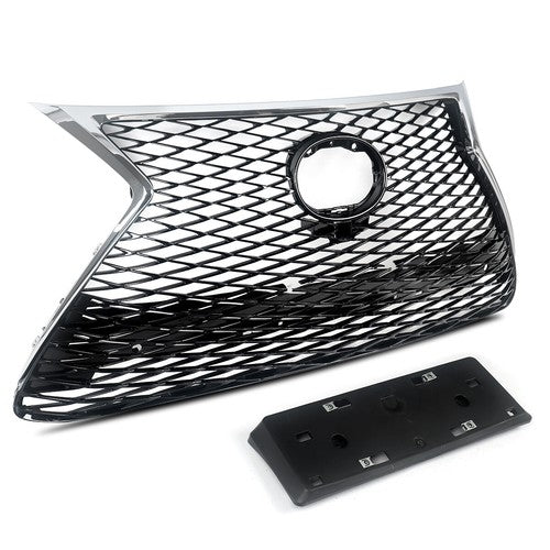 Front Bumper Grille for 2015-2017 Lexus NX200T NX300H F Sport Chrome Black