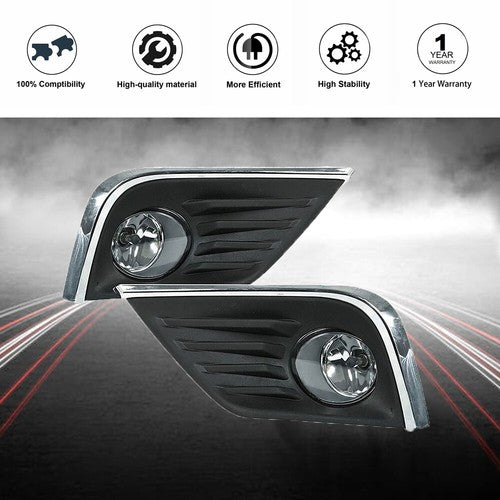 Fog Lamps Assembly Passenger+Driver For 16-18 Nissan Altima 622569HS0B Front