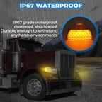 Pair 31 LED For Peterbilt 379 359 Turn Signal Light Amber Clear Lens