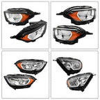 For Ford EcoSport S Sport 2018-2022 LH+RH Headlights Headlamps Halogen Chrome