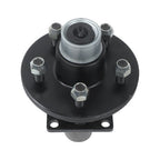 (2)- Pre-assembled- 5-lug - 4.5" Hub Kit & Flange #84 Spindle With Bearing Kit