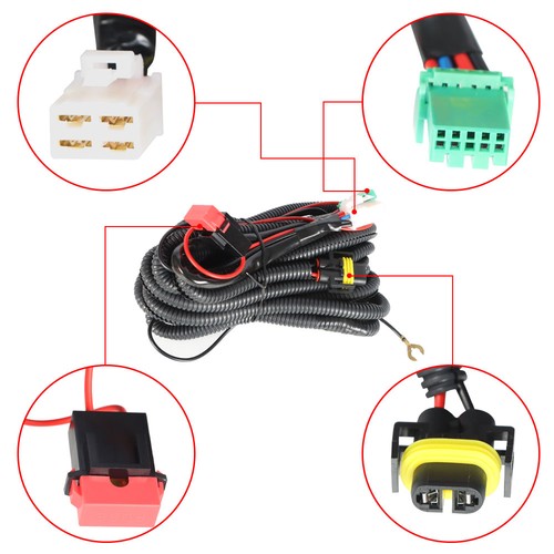 For Toyota Corolla 2005-2008 Bumper Lamp Clear Fog Light Pair+Switch Wiring Kit