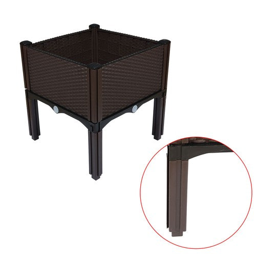 Raised Garden Bed Outdoor Elevated Planter Box Herbs Flowers Plants Vegetables
