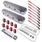 Polished Valve Covers For Chevy GM LS Engines LS1 LS2 LS3 LS6 LS7 5.3 6.0 6.2L