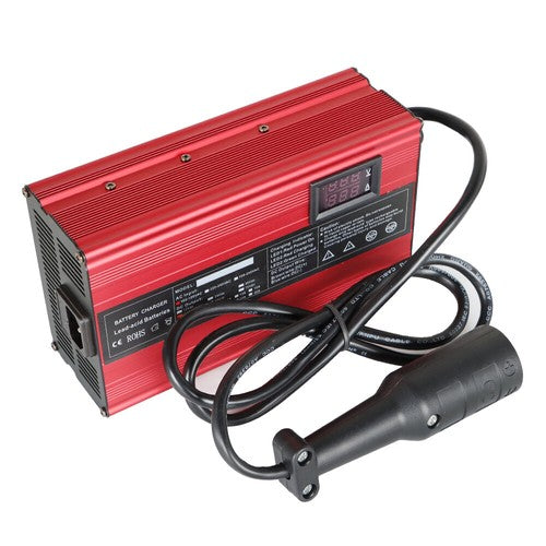 48 Volt 10 Amp Battery Charger Fit For Club Car Golf Cart 3-Pin Round Plug