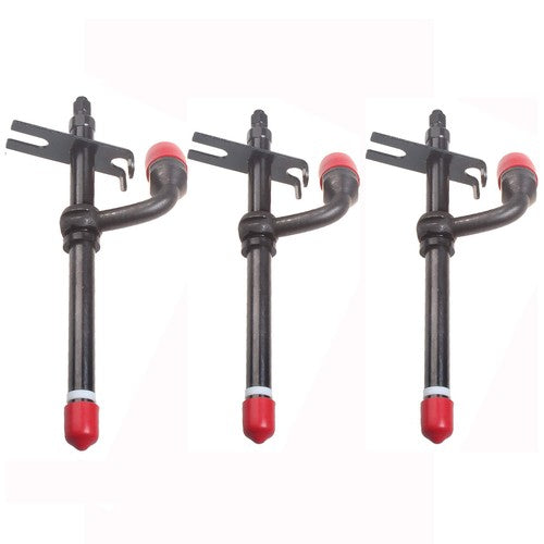 3X Fuel Injector for John Deere 450C Crawler 540 540A 3150 4030 5400 5500
