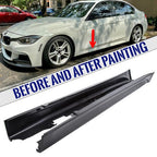 Side Skirts Rocker Panel for BMW F30 F31 3 Series Sedan 12-18 F80 M3 Style