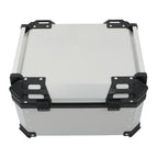 55L Silver Luggage Waterproof Tail Box Scooter Trunk Storage Top Case Motorcycle