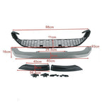 Fit For Ford Focus 2015 2016 Front Bumper Lower Grille Grill Plastic 3PCS Lips