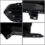 Front Fog Lamp Cover For Cadillac XT5 2017-2019 Black New Driver+Passenger Side