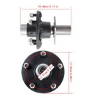2PC Pre-Assembled 5 x 5.5" Trailer Hub Kit & Flange #84 Spindle With Bearing Kit